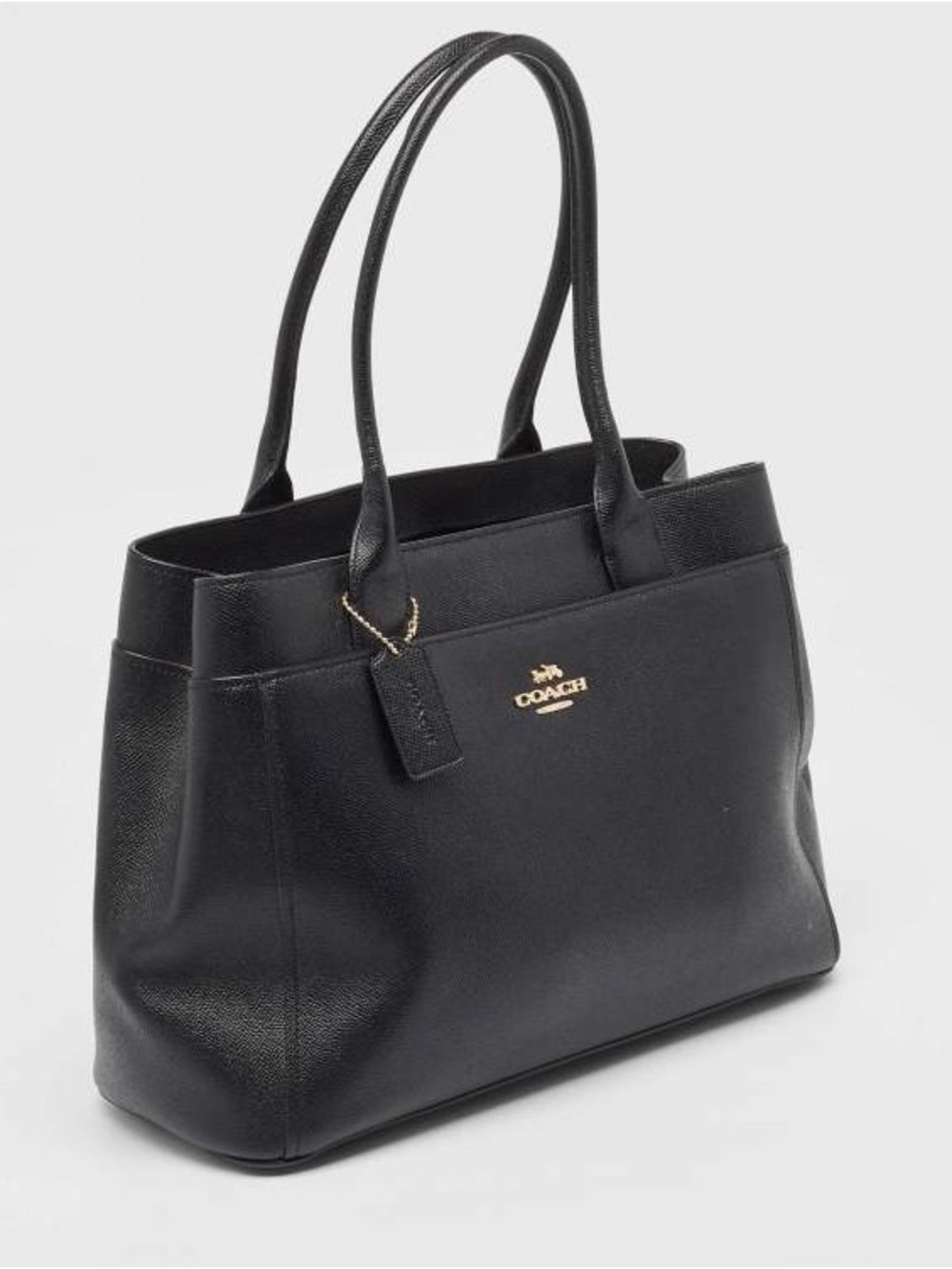 Coach Black Leather Casey Tote - Picture 3 of 9
